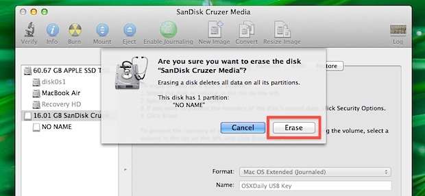 format usb drive for mac